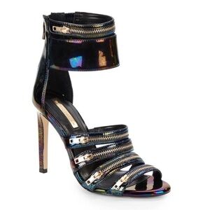 BCBGeneration Women’s Multicolor Iridescent Patent Leather Heels Size 7.5